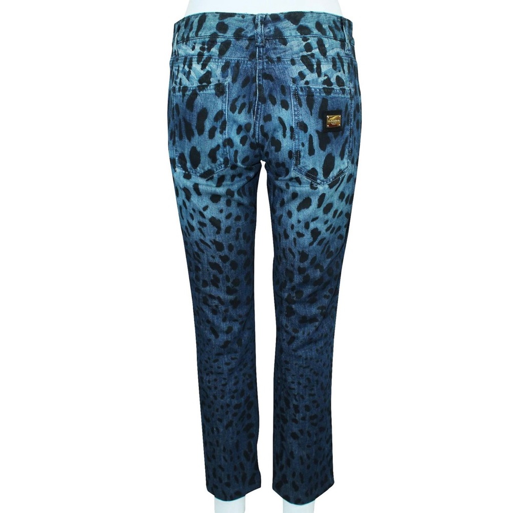 ⚜️$1,295 Retail Dolce & Gabbana Leopard Print Distressed Jeans⚜️ - Picture 5 of 16